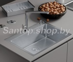 Кухонная мойка Roxen Simple 560220-65 (Сатин) с коландером и дозатором- фото
