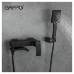 Смеситель для ванны GAPPO G3207-6 черный матовый- фото